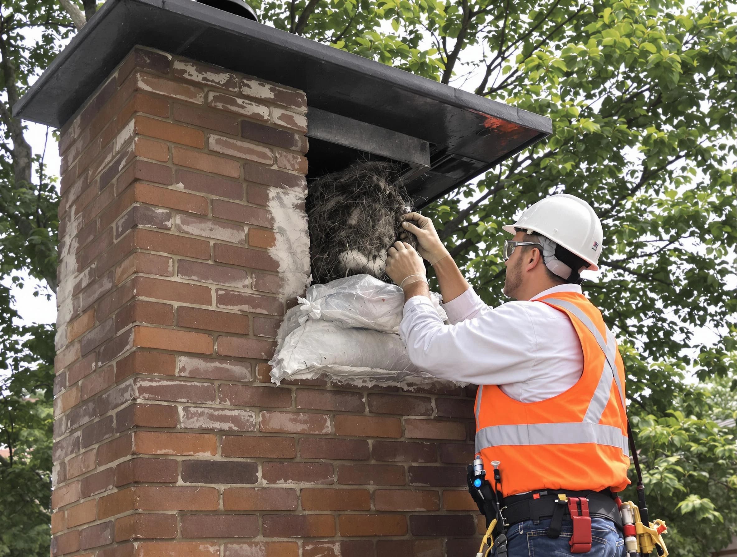 Humane removal of debris and animals by Falmouth Chimney Sweep in Falmouth, VA
