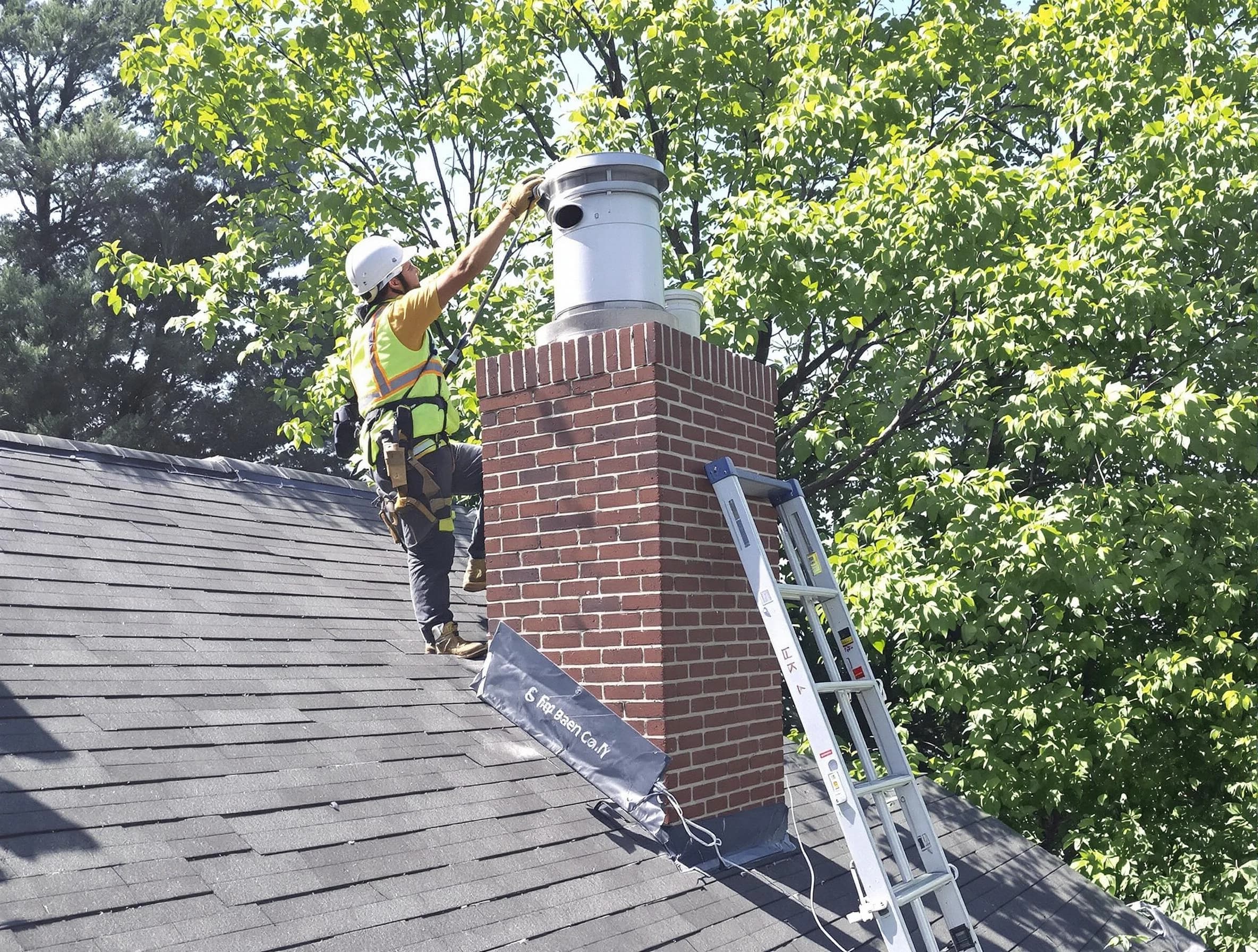 Chimney liner inspection by Falmouth Chimney Sweep in Falmouth, VA