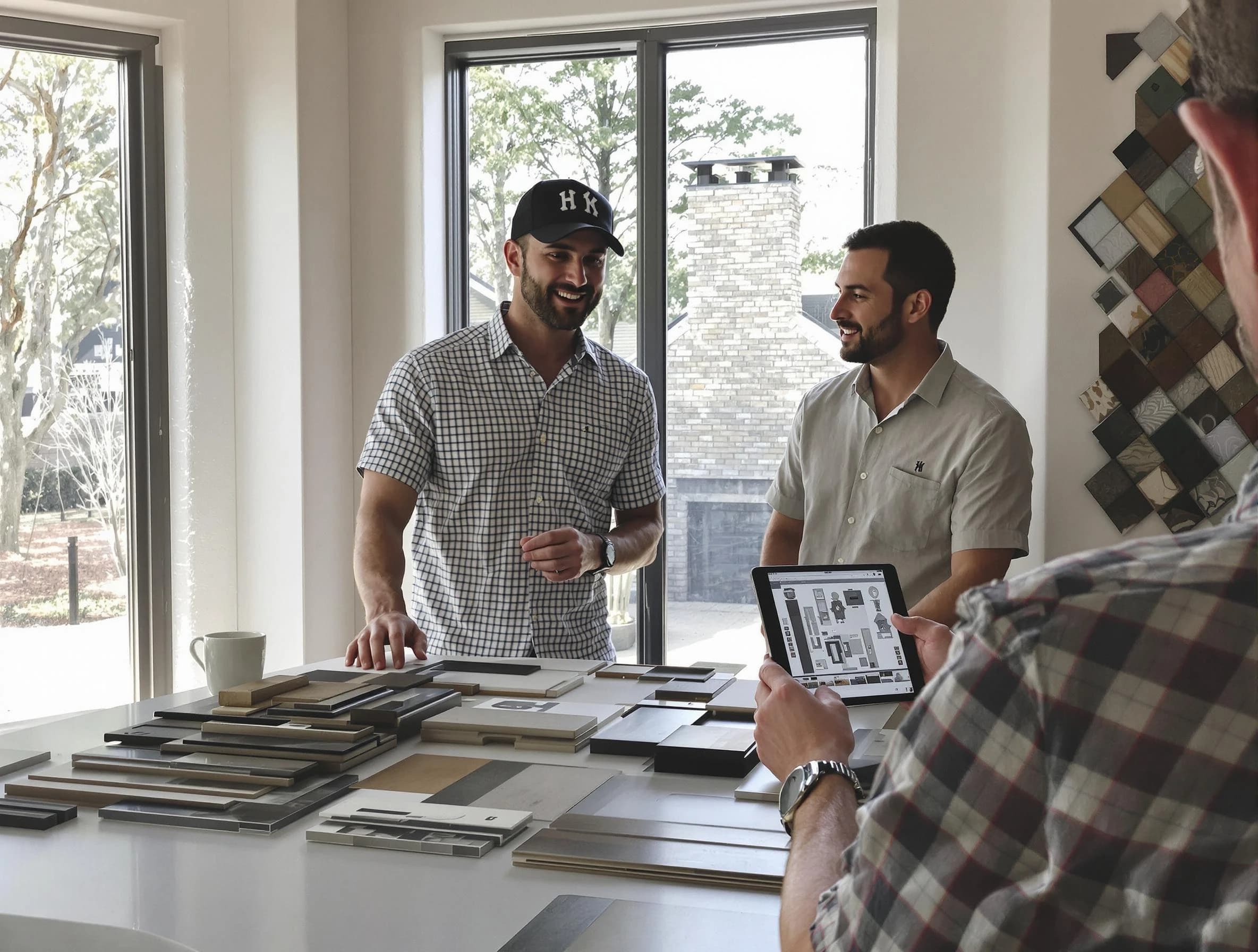 Falmouth Chimney Sweep remodeling a chimney and fireplace in Falmouth, VA